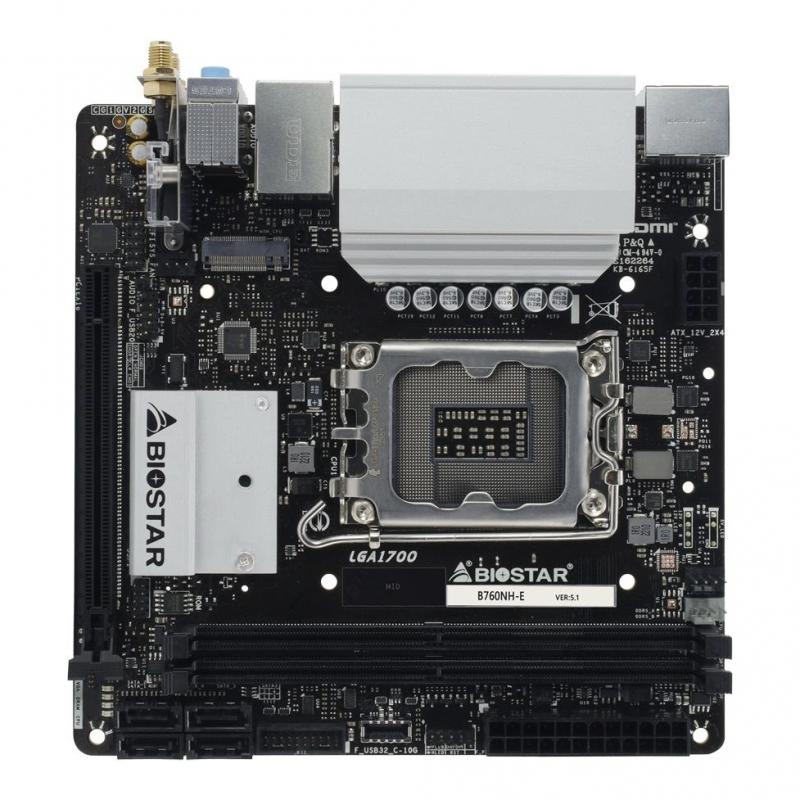 ����������� ����� Biostar B760NH-E, LGA 1700, Intel B760, mini-ITX, Ret [B760NH-E]