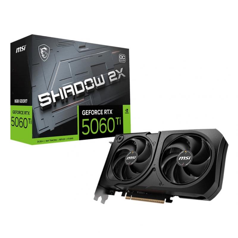 ���������� MSI GeForce RTX 5060 Ti 8G SHADOW 2X OC PLUS [RTX 5060 Ti 8G SHADOW 2X OC PLUS]