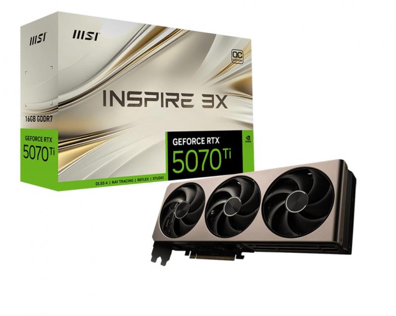 ���������� MSI GeForce RTX 5070 Ti 16G INSPIRE 3X OC [RTX 5070 Ti 16G INSPIRE 3X OC]