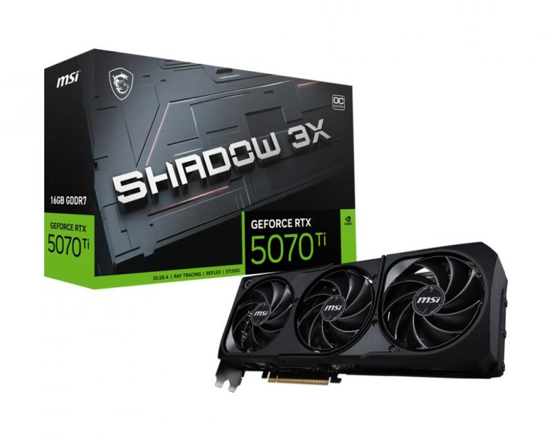 ���������� MSI GeForce RTX 5070 Ti 16G SHADOW 3X OC [RTX 5070 Ti 16G SHADOW 3X OC]