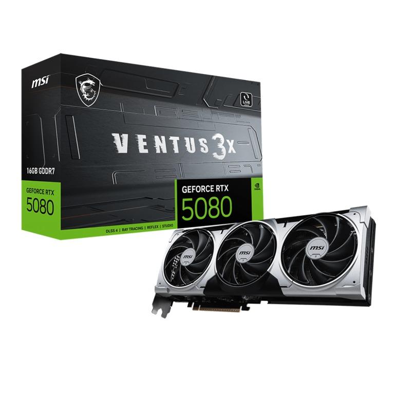 ���������� MSI GeForce RTX 5080 16G VENTUS 3X PLUS [RTX 5080 16G VENTUS 3X PLUS]