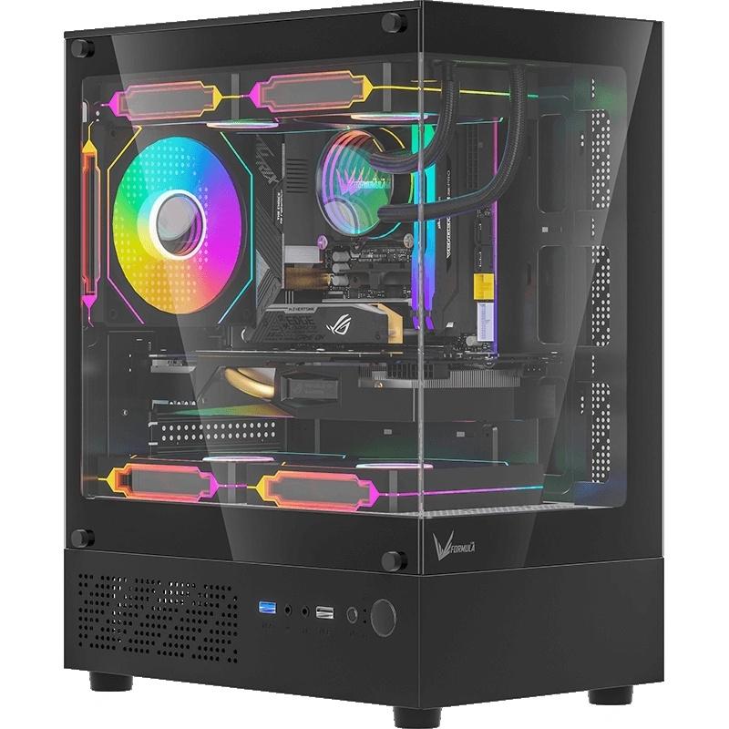 ������ Formula Crystal Z1CM ������ ��� �� mATX 5x120mm 1xUSB3.0 audio bott PSU