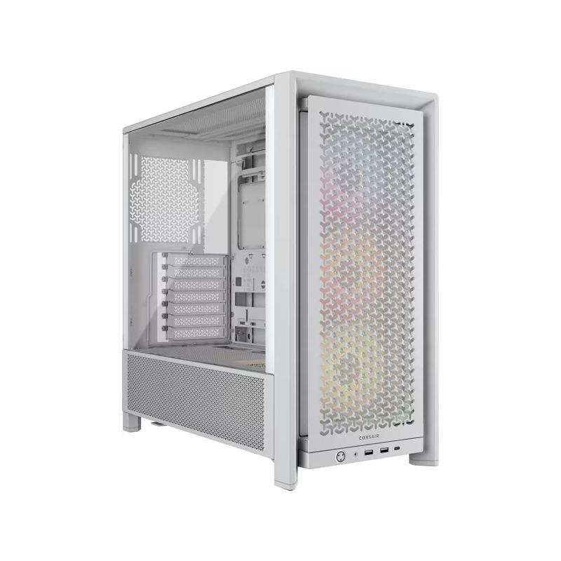 ������ Corsair Frame 4000D RS ARGB, Midi-Tower, TG, 3x120mm ARGB, 2xUSB-A 3.2, 1xUSB 3.2 Type-C, E-ATX, ATX, mATX, mITX White [CC-9011297-WW]