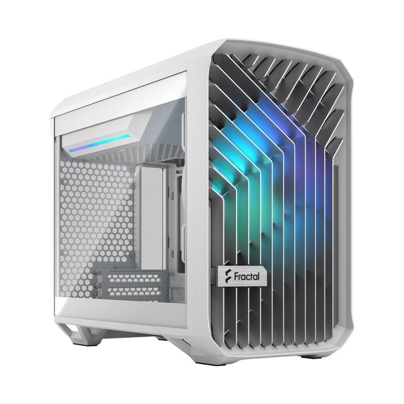������ Fractal Design Torrent Nano RGB TG Clear Tint, Mini-Tower, 1x180mm RGB, 2xUSB-A 3.2 + 1xUSB 3.2 Type-C mITX, mDTX White [FD-C-TOR1N-05]