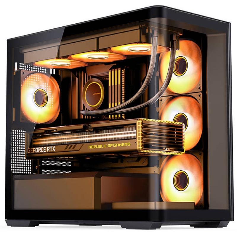 ������ JONSBO D300, Mini-Tower, TG, no fan, 2xUSB-A 3.2 + 1xUSB-C 3.2, mATX, mITX Black [D300 Black]
