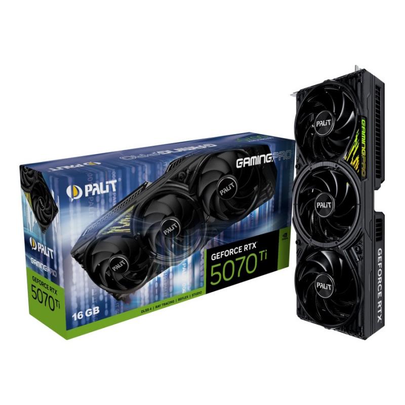 ���������� Palit NVIDIA  GeForce RTX 5070TI PA-RTX5070TI GAMINGPRO 16�� GamingPro, GDDR7, Ret  [NE7507T019T2-GB2031A]