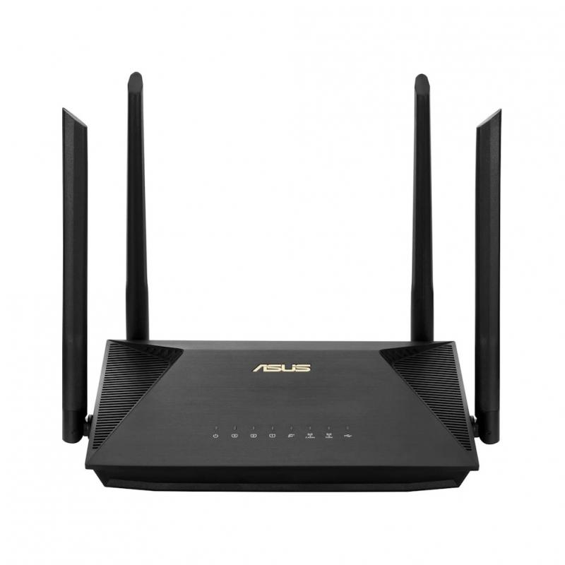 Wi-Fi ������ ASUS RT-AX1800U,  Wi-Fi 6,  AX1800,  2.4/5���, 3 LAN,  1xUSB, ������ [RT-AX1800U]