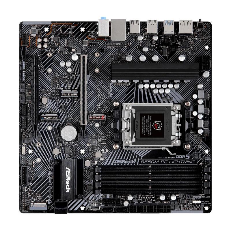 ����������� ����� ASRock B650M PG Lightning, Socket AM5, AMD B650, mATX, Ret [B650M PG LIGHTNING]