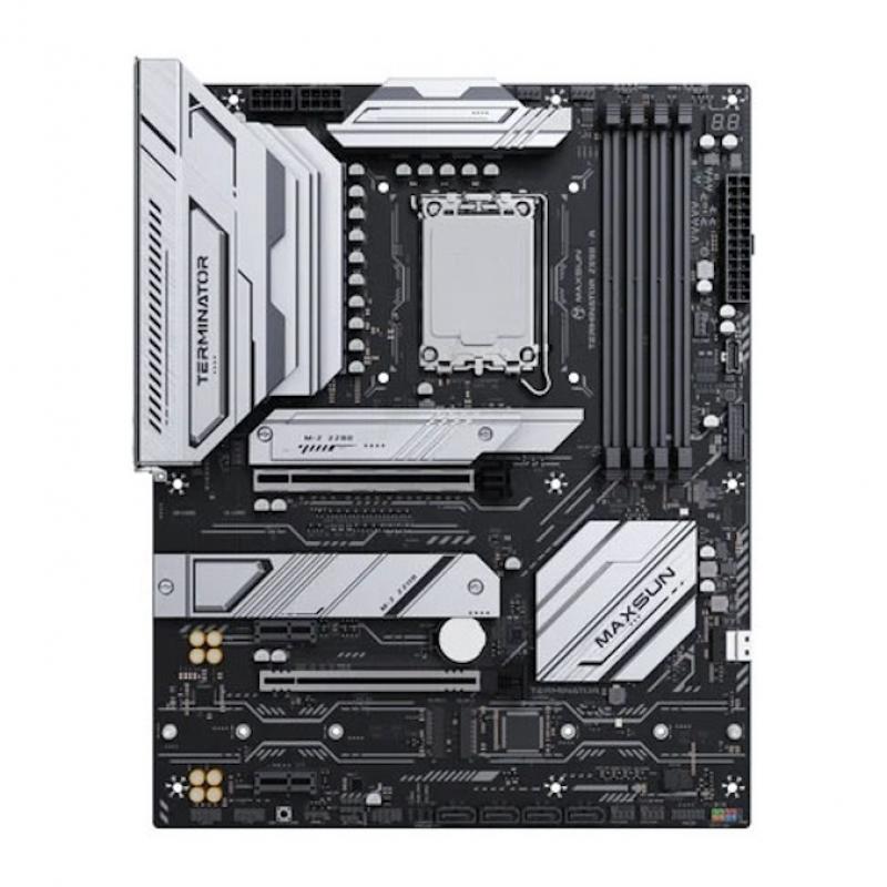 ����������� ����� MAXSUN MS-Terminator Z890-A, LGA1851, Z890, 4*DDR5, 4*SATA3, 4*M.2, USB 3.2, USB 2.0, Type-C, 4*PCIEx16, HDMI+DP, ATX [MS-Terminator Z890-A]
