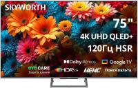��������� SKYWORTH 75Q67H QLED+, 4K Ultra HD, ������, Google TV