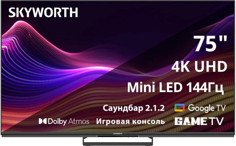��������� SKYWORTH 75X87G QD-Mini LED QLED, 4K Ultra HD, ������, Google TV