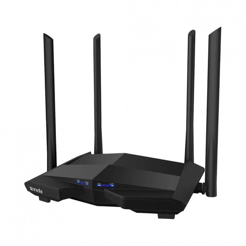 ������������� Tenda AC10 ��������������� ���������� Wi-Fi ������ AC1200 �� 300 ����/� �� 2,4 ��� + �� 867 ����/� �� 5 ���, LAN 3x1 ����/�, WAN 1x1 ����/�, 4*5dBi ������� ������� [AC10 T]