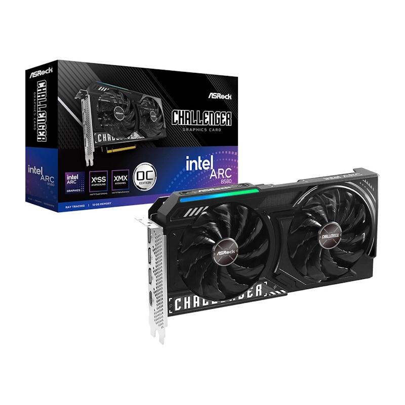 ���������� ASRock INTEL  ARC B580 B580 CL 12GO 12�� Challenger, GDDR6, OC,  Ret [B580 CL 12GO]
