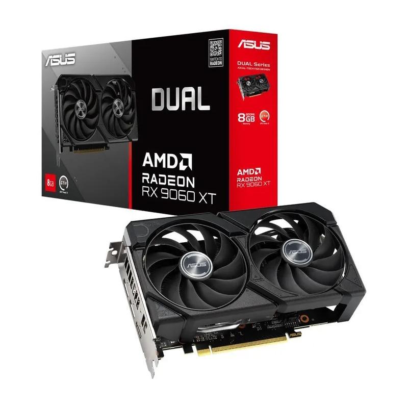 ���������� ASUS AMD  Radeon RX 9060 DUAL-RX9060-8G 8�� Dual, GDDR6, Ret [DUAL-RX9060-8G]