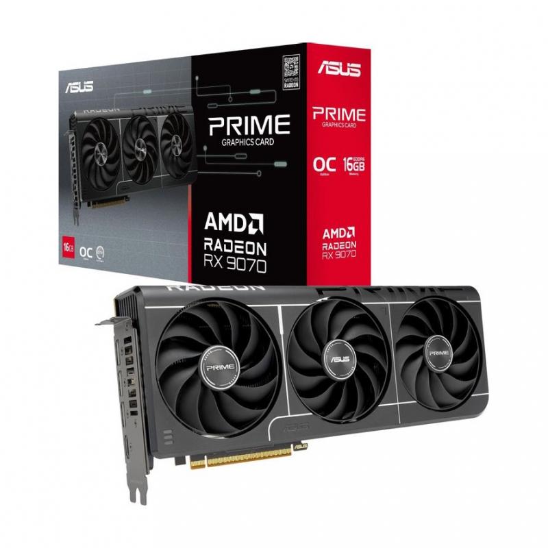 ���������� ASUS AMD  Radeon RX 9070 PRIME-RX9070-O16G-EVO 16�� PRIME, GDDR6, OC,  Ret [PRIME-RX9070-O16G-EVO]