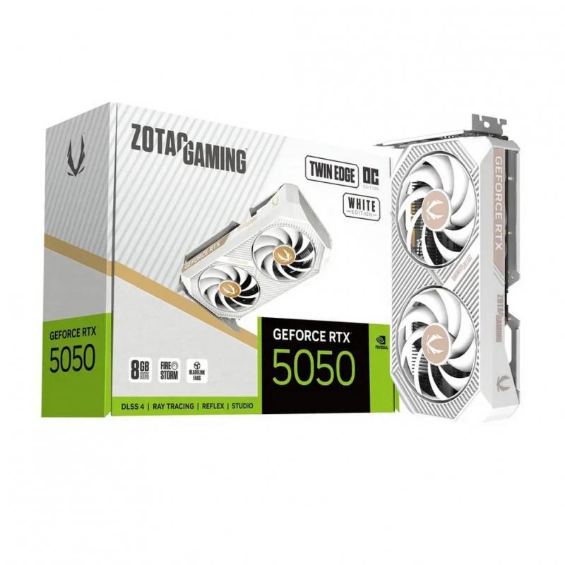 ���������� Zotac NVIDIA  GeForce RTX 5050 RTX 5050 TWIN EDGE OC WHITE ED 8GB 8�� Twin Edge, GDDR6, OC,  Ret [zt-b50500q-10m] [ZT-B50500Q-10M]