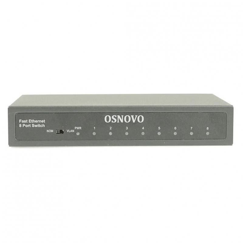 ���������� Fast Ethernet OSNOVO SW-10800 ������������� ���������� Fast Ethernet �� 8 RJ45 ������. �����: 8 x FE (10/100Base-TX). �������� ������ (VLAN). Auto MDI/MDIX ���������� ����������� 3��. � ��������� �� DC12V(1A). ���� [SW-10800]