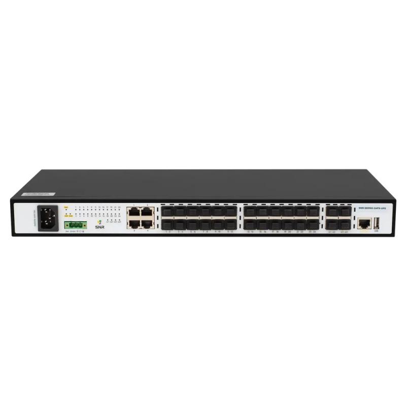 ���������� SNR ����������� ���������� ������ 2+, 20 ������ 100/1000Base-X SFP, 4 ����� Combo 10/100/1000Base-T;100/1000Base-X SFP, 4 ����� 1/10G SFP+, ���������� �� ~220V AC, ������ ��� ��� 12V � ������������ �� [SNR-S5210G-24FX-UPS]