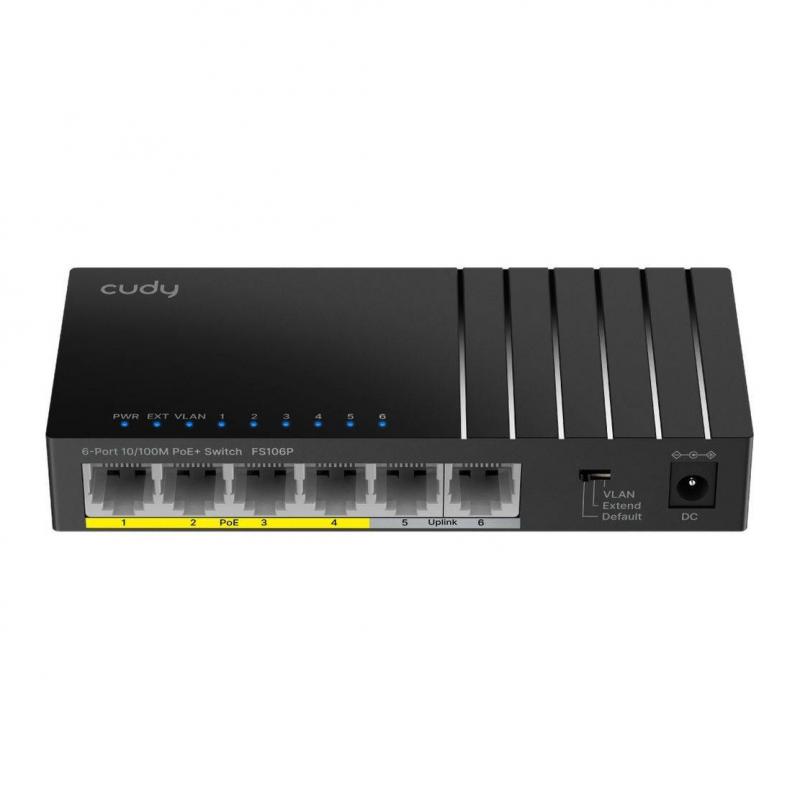 ���������� CUDY FS106P 6-Port 10/100M PoE+ Switch 36W [FS106P]