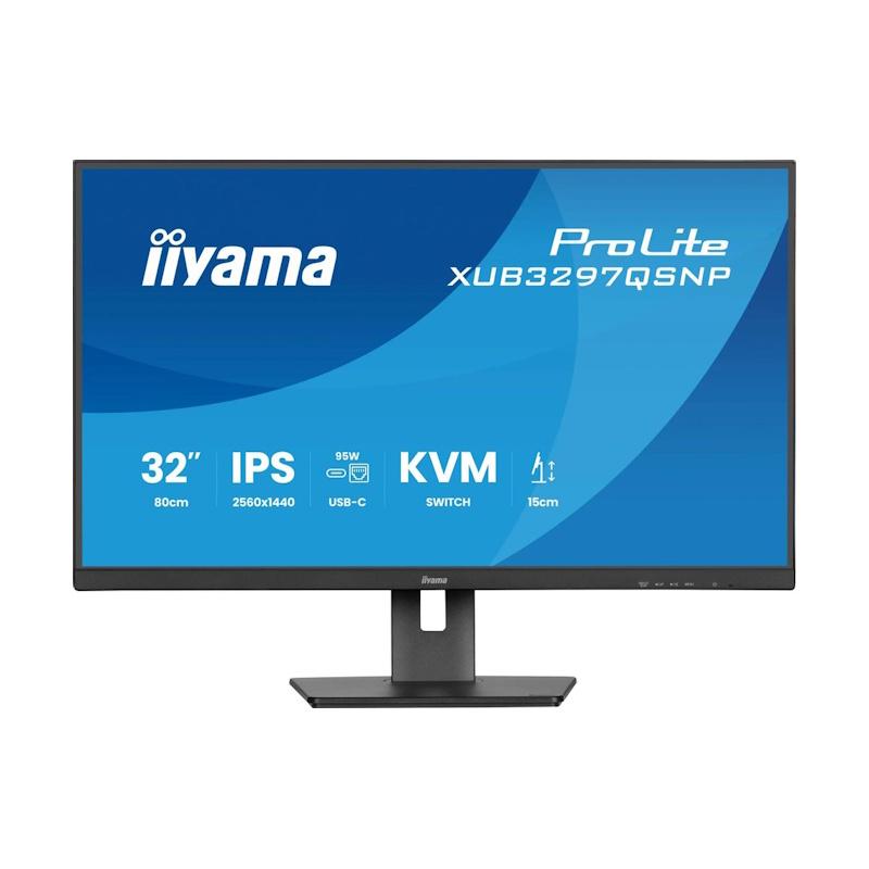 32'' ������� Iiyama ProLite XUB3297QSNP-B1,  2560x1440,  IPS,  100��,  1�HDMI,  1�DP,  ������