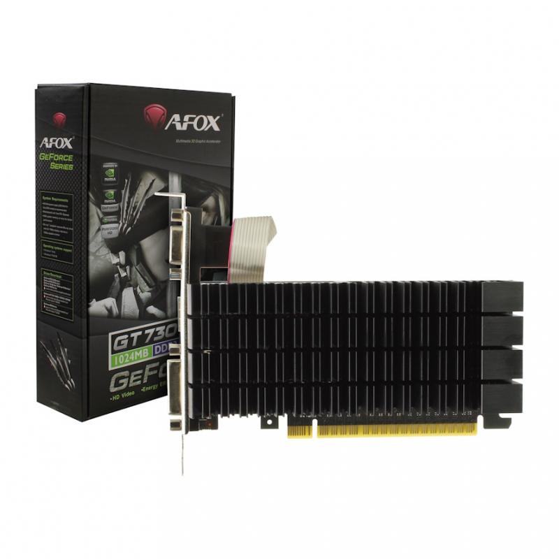 ���������� Afox GT730 1GB DDR3 64bit VGA DVI HDMI PASSIVE LP RTL [AF730-1024D3L3-V3]