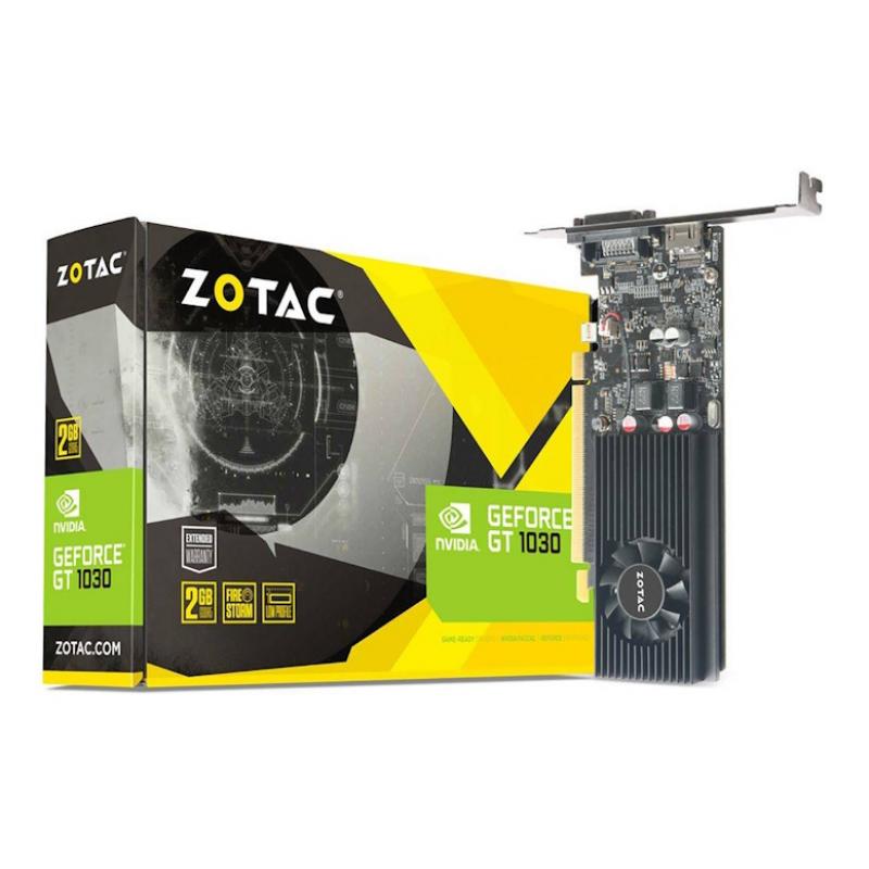 ���������� Zotac GT1030 2GB GDDR5 64bit DVI HDMI 1FAN LP RTL [ZT-P10300A-10L]