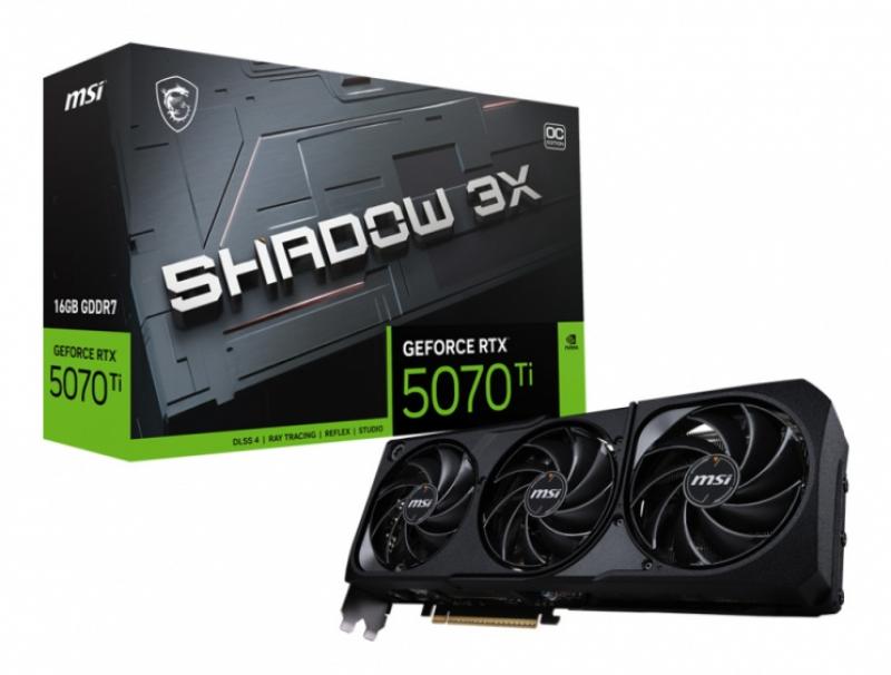 ���������� MSI GeForce RTX 5070 Ti 16G SHADOW 3X OC [GeForce RTX 5070 Ti 16G SHADOW 3X OC]