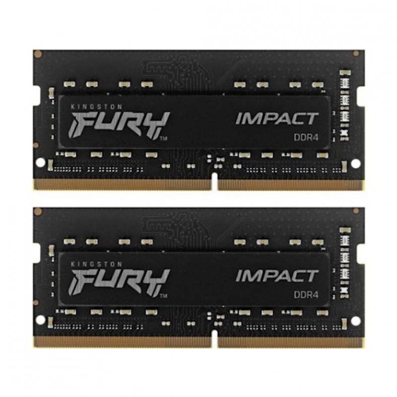 ������ ������ Kingston 32GB 3200MT/s DDR4 CL20 SODIMM (Kit of 2) FURY Impact [KF432S20IBK2/32]