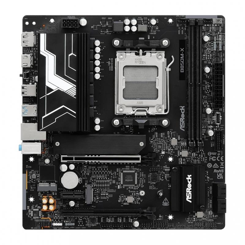 ����������� ����� ASRock B850M-X R2.0, Socket AM5, AMD B850, mATX, Ret [B850M-X R2.0]