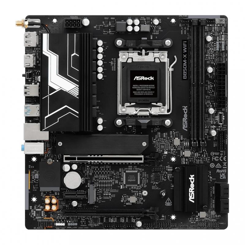 ����������� ����� ASRock B850M-X WIFI R2.0, Socket AM5, AMD B850, mATX, Ret [B850M-X WIFI R2.0]