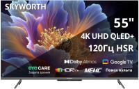 55' ��������� SKYWORTH 55Q66H QLED+, 4K Ultra HD, Google TV, ������