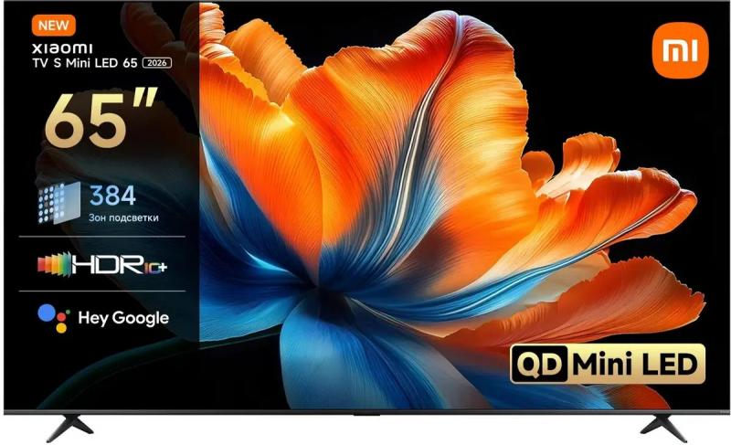65' ��������� Xiaomi TV X Mini LED 65 2026 QLED, 4K Ultra HD, Google TV, �����-�����