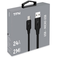 TFN кабель microUSB 2.0m black