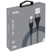 TFN кабель microUSB forza 1.0m graphite