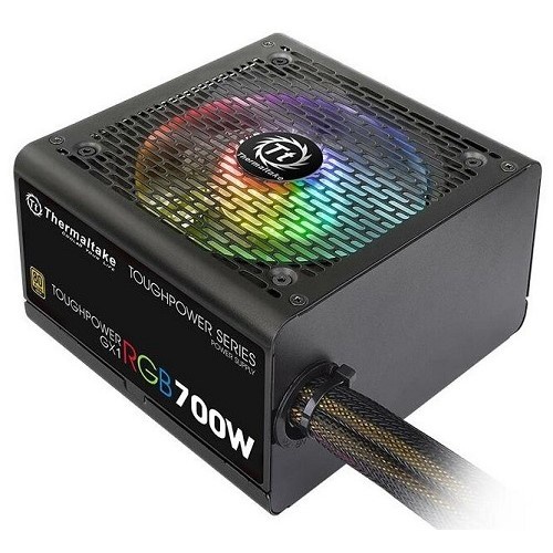   Thermaltake ATX 700W Toughpower GX1 RGB 80+ gold (24+4+4pin) APFC 120mm fan color LED 8xSATA RTL (PS-TPD-0700NHFAGE-1)