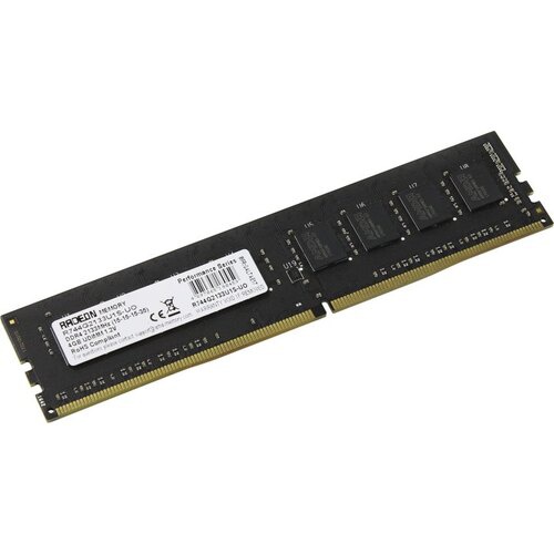 Память AMD DDR4 4Gb 2133MHz R744G2133U1S-UO OEM PC4-17000 CL15 DIMM 288-pin 1.2В (R744G2133U1S-UO)