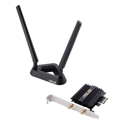 Сетевой адаптер Asus PCE-AX58BT WiFi + Bluetooth AX3000 PCI Express (ант.внеш.съем) 2ант. (PCE-AX58BT)