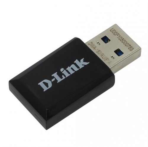 Сетевой адаптер D-Link DWA-182/RU/E1A USB 3.0 (ант.внутр.) 1ант. (DWA-182/RU/E1A)