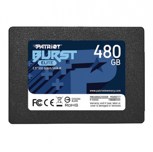 SSD  Patriot SATA III 480Gb Burst Elite 2.5 (PBE480GS25SSDR)