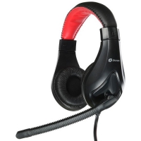 Наушники с микрофоном Оклик HS-L100 черный/красный
