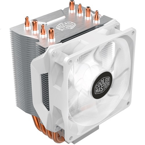   Cooler Master Hyper H410R White Edition, 600-2000 RPM, 100W, 4-pin, Full Socket Support RR-H41W-20PW-R1