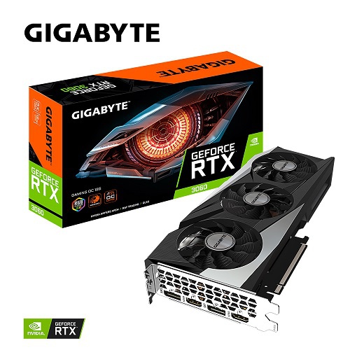  GIGABYTE NVIDIA  GeForce RTX 3060 GV-N3060GAMING OC-12GD 2.0 LHR 12 GDDR6, OC,  LHR,  Ret