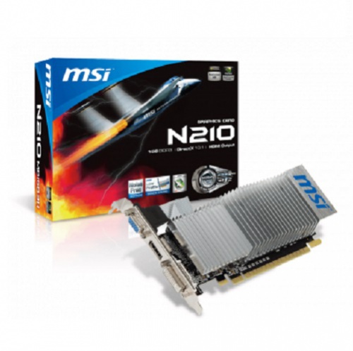  MSI NVIDIA  GeForce 210 N210-1GD3/LP 1 DDR3, Low Profile,  Ret