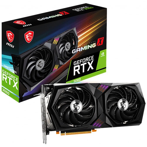  MSI NVIDIA  GeForce RTX 3060 RTX 3060 GAMING X 12G 12 Gaming X, GDDR6, Ret