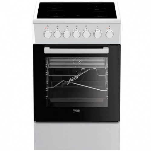 Кухонная плита Beko FSE57W электрическая белый/черный