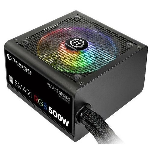   Thermaltake Smart RGB/0500W/NonModular/Fan Hub/Single Voltage/Analog/80 Plus/EU/All Sleeved Cables/PS-SPR-0500NHSAWE-1 [PS-SPR-0500NHSAWE-1]