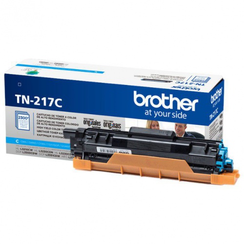 Картридж Brother TN217C 2300 стр. голубой для  MFC-L3770CDW, DCP-L3550CDW, HL-L3230CDW