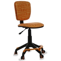 Компьютерное кресло Бюрократ CH-204-F детское, обивка: текстиль, цвет: оранжевый жираф