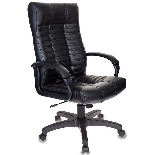 Компьютерное кресло Бюрократ KB-10 для руководителя, обивка: искусственная кожа, цвет: черный
