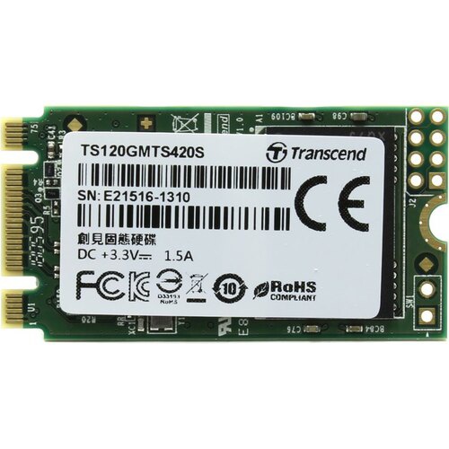 SSD  Transcend MTS420S, M.2 (42 ) SATA III, 3D NAND TLC, 120  (TS120GMTS420S)